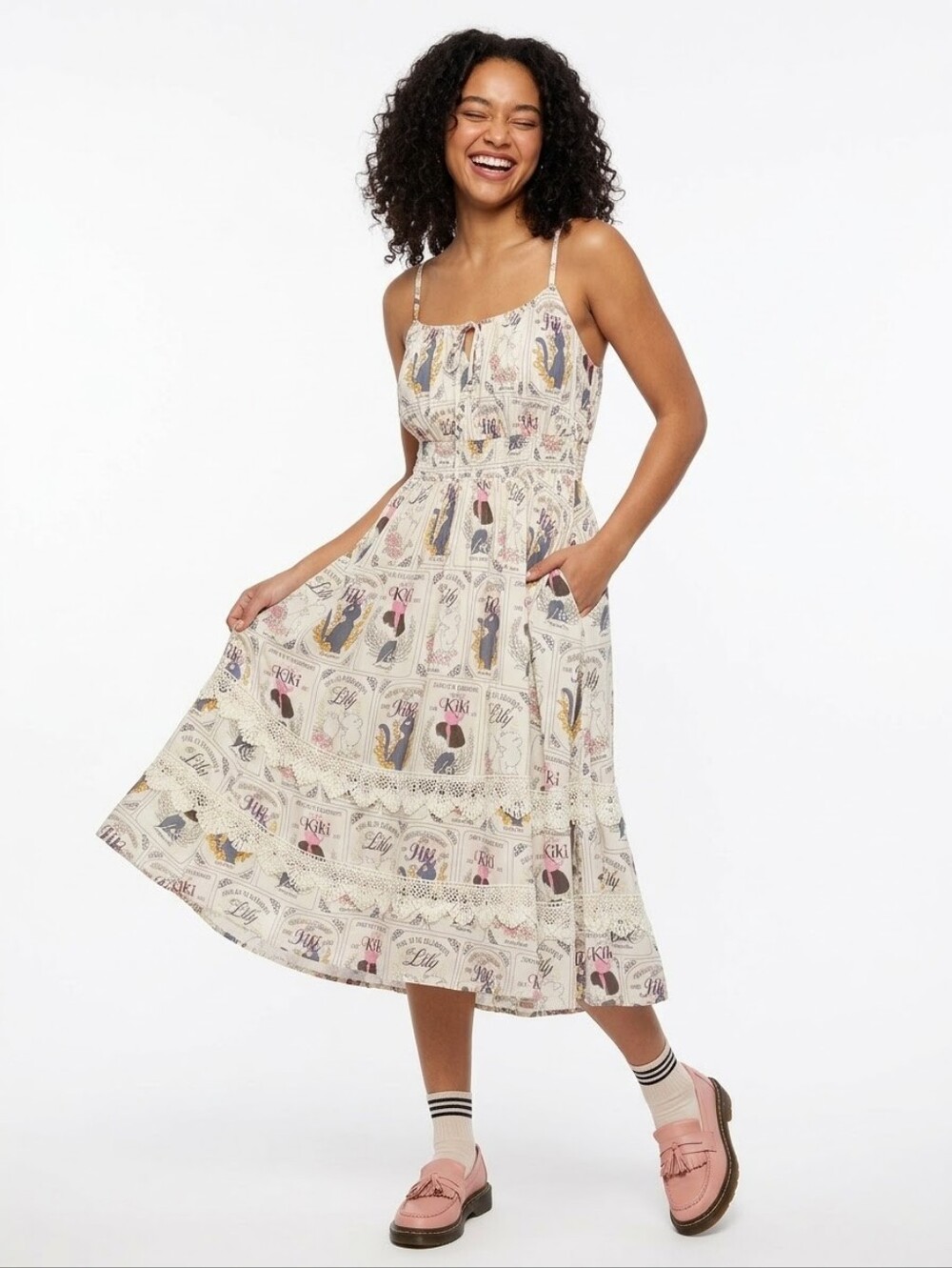 Her Universe Kiki's Delivery Service Vintage Midaxi Cami Dress Medium